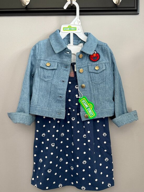 Sesame Street Other - Brand NWT Sesame Street ELMO Dress & Jacket Set Size 2T